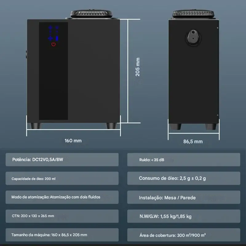 Difusor Elétrico de Aromas A300 com Controle via App