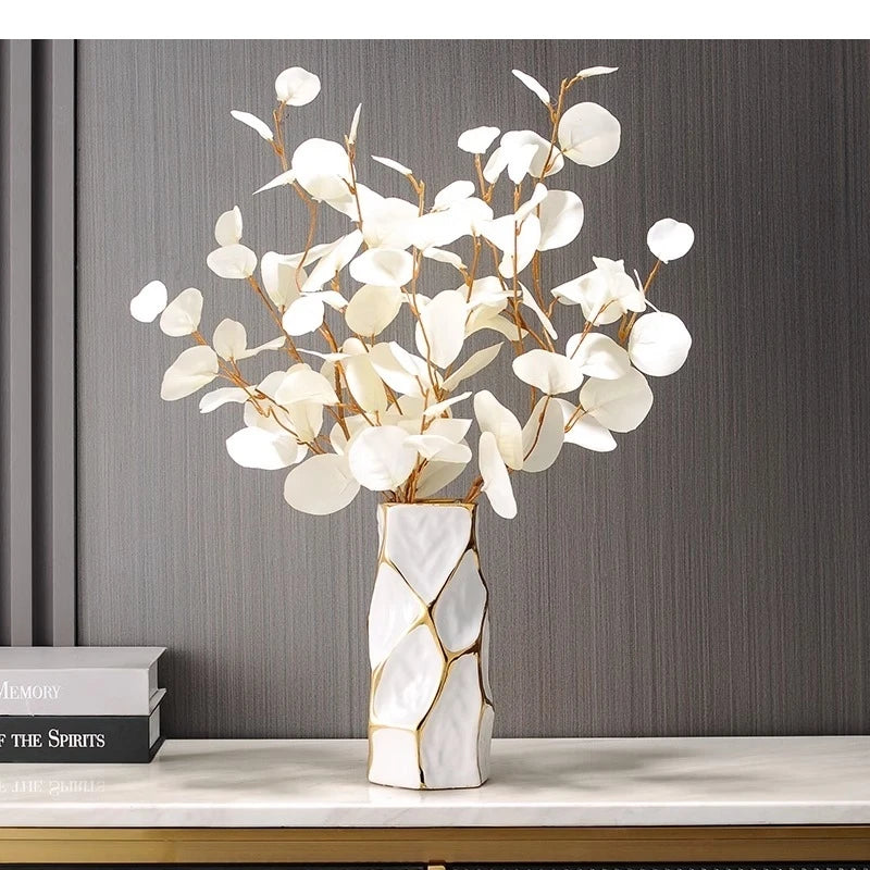 Vaso de cerâmica irregular mesa flor ware decoração arranjo horticultura casa