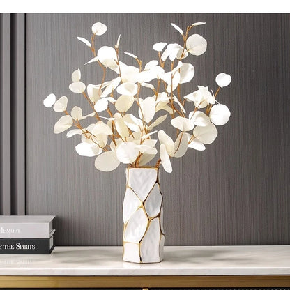 Vaso de cerâmica irregular mesa flor ware decoração arranjo horticultura casa