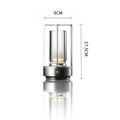 Lanterna/lanterna design moderno usb led candeeiro de mesa interruptor toque luz noturna com bateria recarregável para uso em restaurante hotel