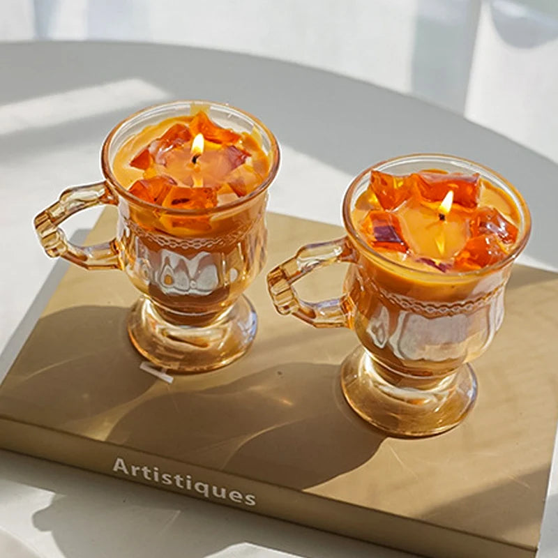 Criatividade latte café vela perfumada aromath cera de soja velas casamento aniversário festa casa jantar decoração lembranças