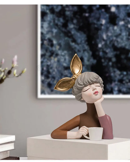 Estatuetas nórdicas de fada borboleta, acessórios de decoração de quarto, artesanato de penteadeira kawaii, estátua, presente de aniversário para menina