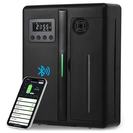 Difusor de fragrância para quarto, ambientador de parede para hotel, bluetooth, difusor de óleos essenciais, ventilador embutido, cheiro elétrico para casa
