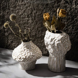 Vaso Cerâmico com Flores Secas