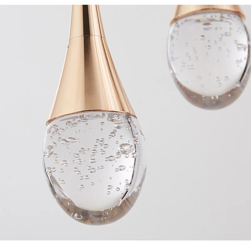 Bolha moderna luzes pingente de cristal lâmpada pendurada interior para sala jantar quarto loja bar café gota luminária decoração para casa