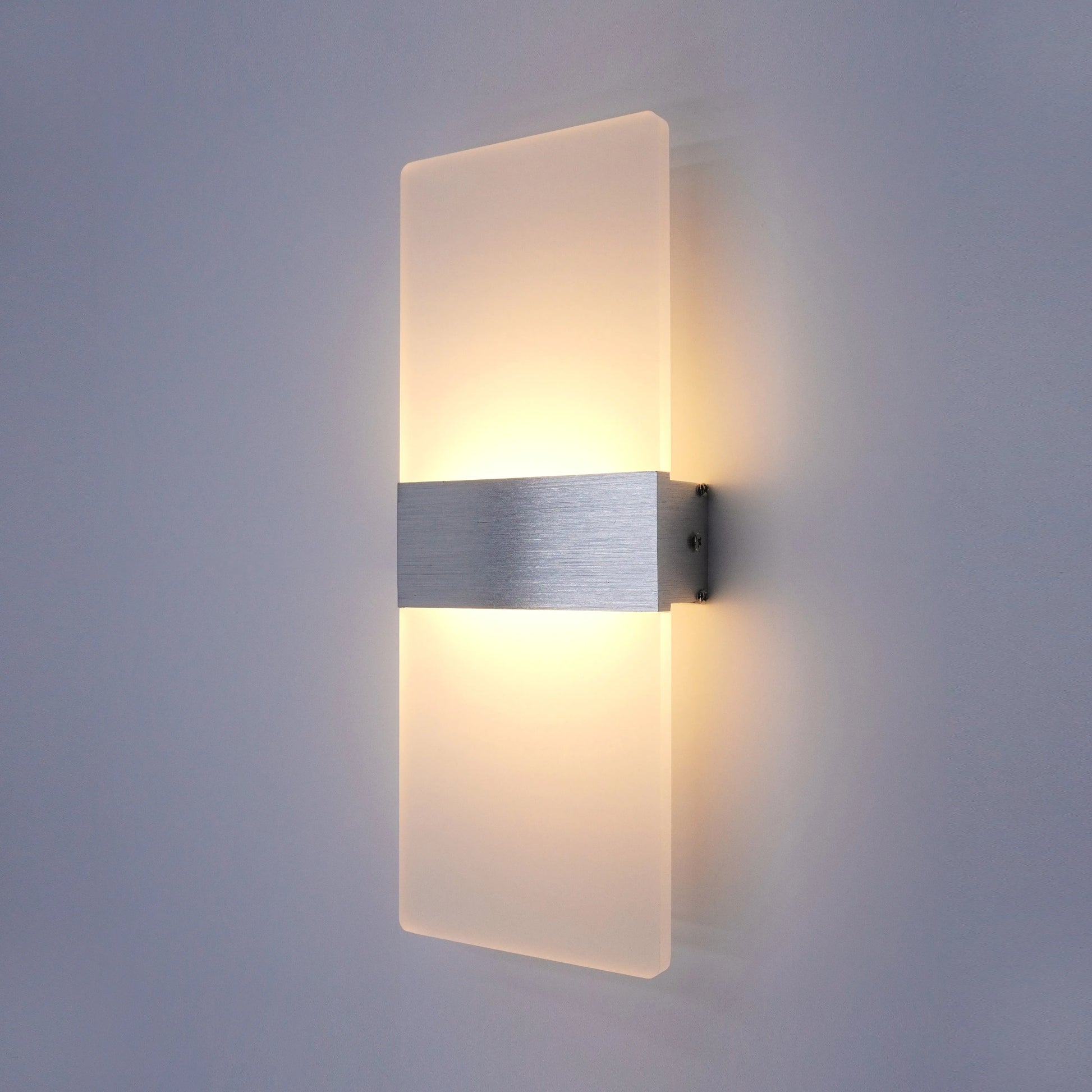 Lâmpada de parede minimalista moderna, luz de parede LED interna, fio rígido acrílico de alumínio, arandelas de escada de corredor de sala de estar de quarto