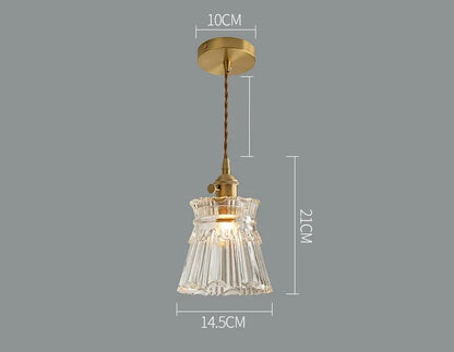 Luminária pendente de vidro moderna, para quarto, cozinha, sala de jantar, luminária de flores, lustre, iluminação nórdica, café, bar