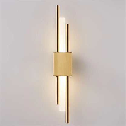 Moderno e minimalista ferro arte lâmpada de parede para sala estar arandelas linha tubo luminária led acrílico abajur iluminação interior