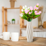Vaso de Plástico PE com Design Origami