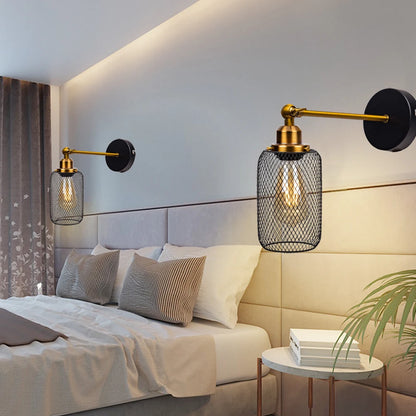 Retro madeira conduziu a luz de parede e27 220v 110v lâmpada industrial loft luminárias sala ao vivo lâmpada cabeceira decoração para o quarto restaurante