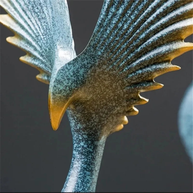 Figuras da família Águia, acessórios de decoração, ornamentos familiares, simples e modernos, artesanato criativo para escritório