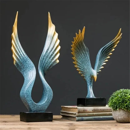Figuras da família Águia, acessórios de decoração, ornamentos familiares, simples e modernos, artesanato criativo para escritório