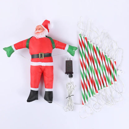 3m papai noel escada de escalada ao ar livre decoração de natal casa jardim cristmas árvore ornamento presente de ano novo decoração da árvore de natal