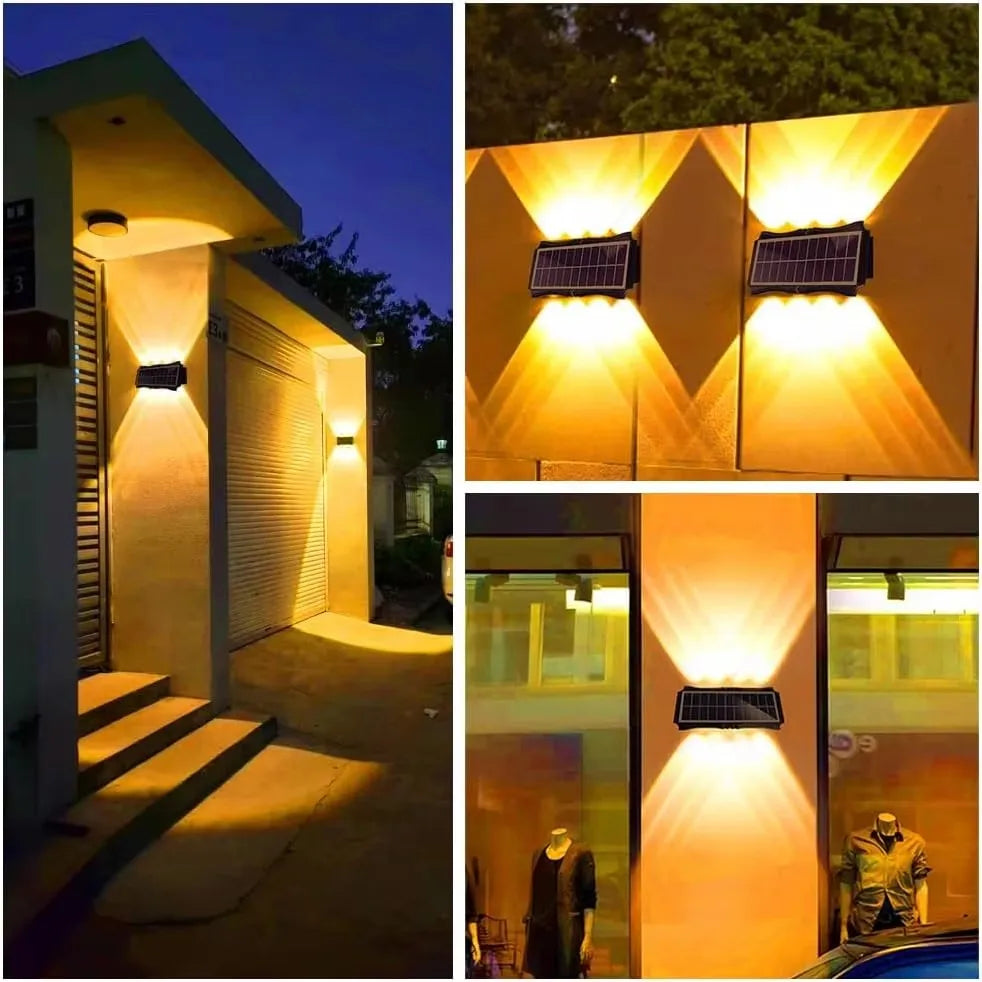 Luminária Solar de Parede LED Bicolor