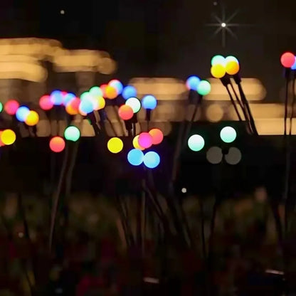 2025 luzes de vaga-lume movidas a energia solar atualizadas luzes de jardim à prova d'água ao ar livre para decoração de natal de casamento