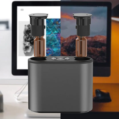 Difusor de aroma sem água, aromaterapia, óleo essencial, usb, alumínio, nebulizador, umidificador de ar para casa, hotel