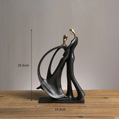 Abstrato Música Dança Escultura, Músico Figura Ornamento, Criativo Resina, Desktop, Jazz Band Personagens, Figurinhas Musicais