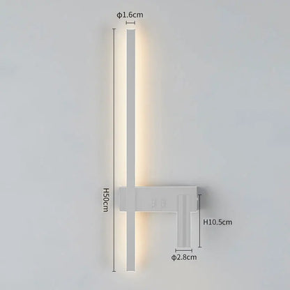 Lâmpada de parede nórdica moderna, preto e branco, minimalista, sala de estar, sofá, fundo, lâmpada decorativa, luz de luxo, quarto, cabeceira