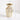 Vaso de cerâmica branco creme pintado em ouro retrô americano, sala de estar, mesa de centro, arranjo de flores, sensação sofisticada, água-bas