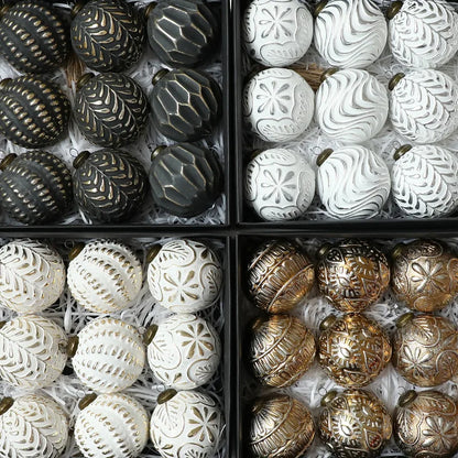 12 pçs 8cm bolas de natal antigas luxo natal decorativo pendurado ornamentos festa de ano novo esferas de natal pingente conjunto