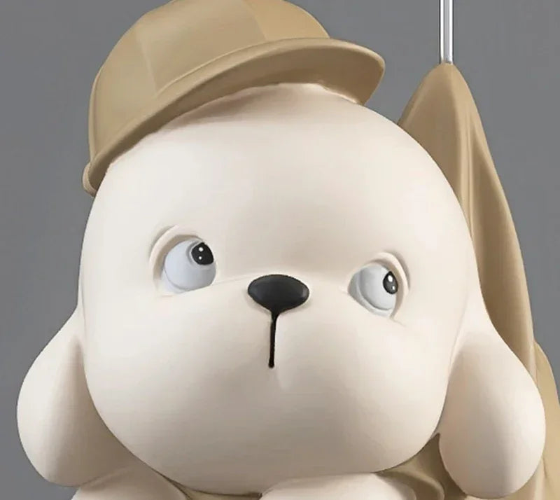 Decoração de casa criativa cão urso esculturas balão filhote de cachorro estátuas casa ornamento decorativo estatueta para armário tv sala estar decoração