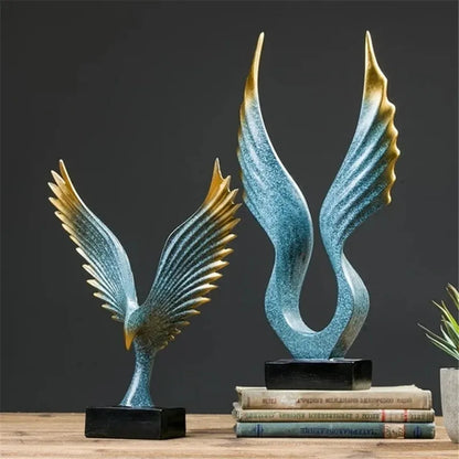 Figuras da família Águia, acessórios de decoração, ornamentos familiares, simples e modernos, artesanato criativo para escritório