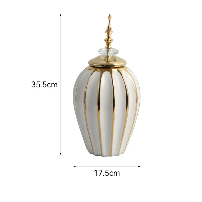 Frascos universais do geral, jarra de armazenamento, luz, vaso de cerâmica de luxo, ornamentos artesanais, decoração de casa e itens de decoração do oriente médio, garrafas