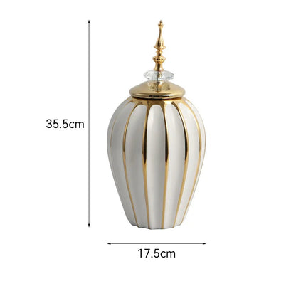 Frascos universais do geral, jarra de armazenamento, luz, vaso de cerâmica de luxo, ornamentos artesanais, decoração de casa e itens de decoração do oriente médio, garrafas