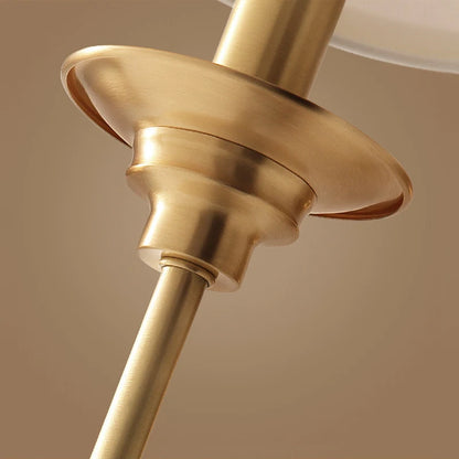 Luminária de parede de cobre completa, clássica americana, lâmpada de cabeceira para quarto, iluminação nórdica, simples, sala de estar, corredor