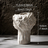 Vaso Cerâmico com Flores Secas