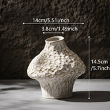Vaso Cerâmico com Flores Secas