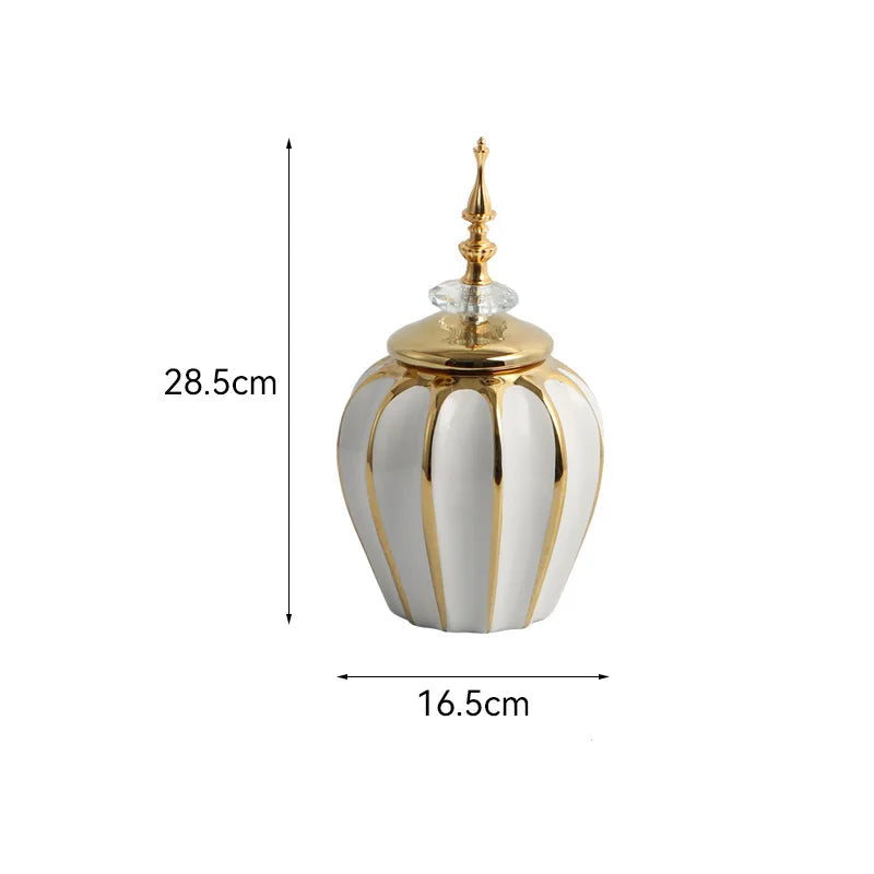 Frascos universais do geral, jarra de armazenamento, luz, vaso de cerâmica de luxo, ornamentos artesanais, decoração de casa e itens de decoração do oriente médio, garrafas