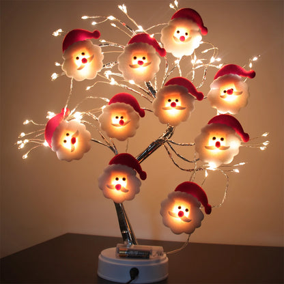 Boneco de neve natal led guirlanda luz da corda feliz natal decorações para casa 2024 cristmas árvore ornamento natal navidad presentes