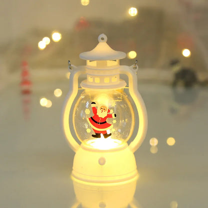 Ldhlm lâmpada decorativa de natal led lanterna luz papai noel feliz natal decorações para casa 2023 natal navidad noel presente