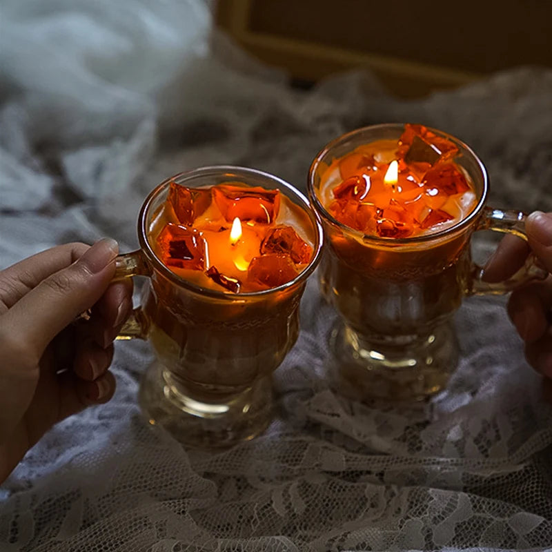 Criatividade latte café vela perfumada aromath cera de soja velas casamento aniversário festa casa jantar decoração lembranças