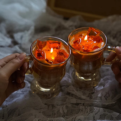 Criatividade latte café vela perfumada aromath cera de soja velas casamento aniversário festa casa jantar decoração lembranças