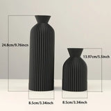 Vaso Decorativo Boho Chic Preto ou Bege