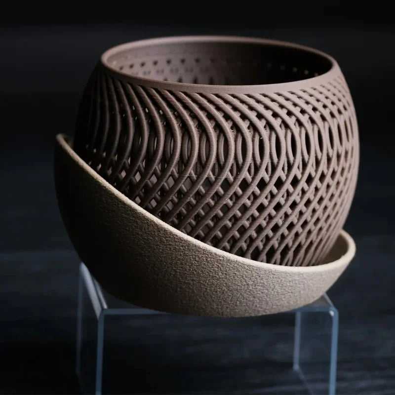 Vaso Poligonal Decorativo com Design 3D