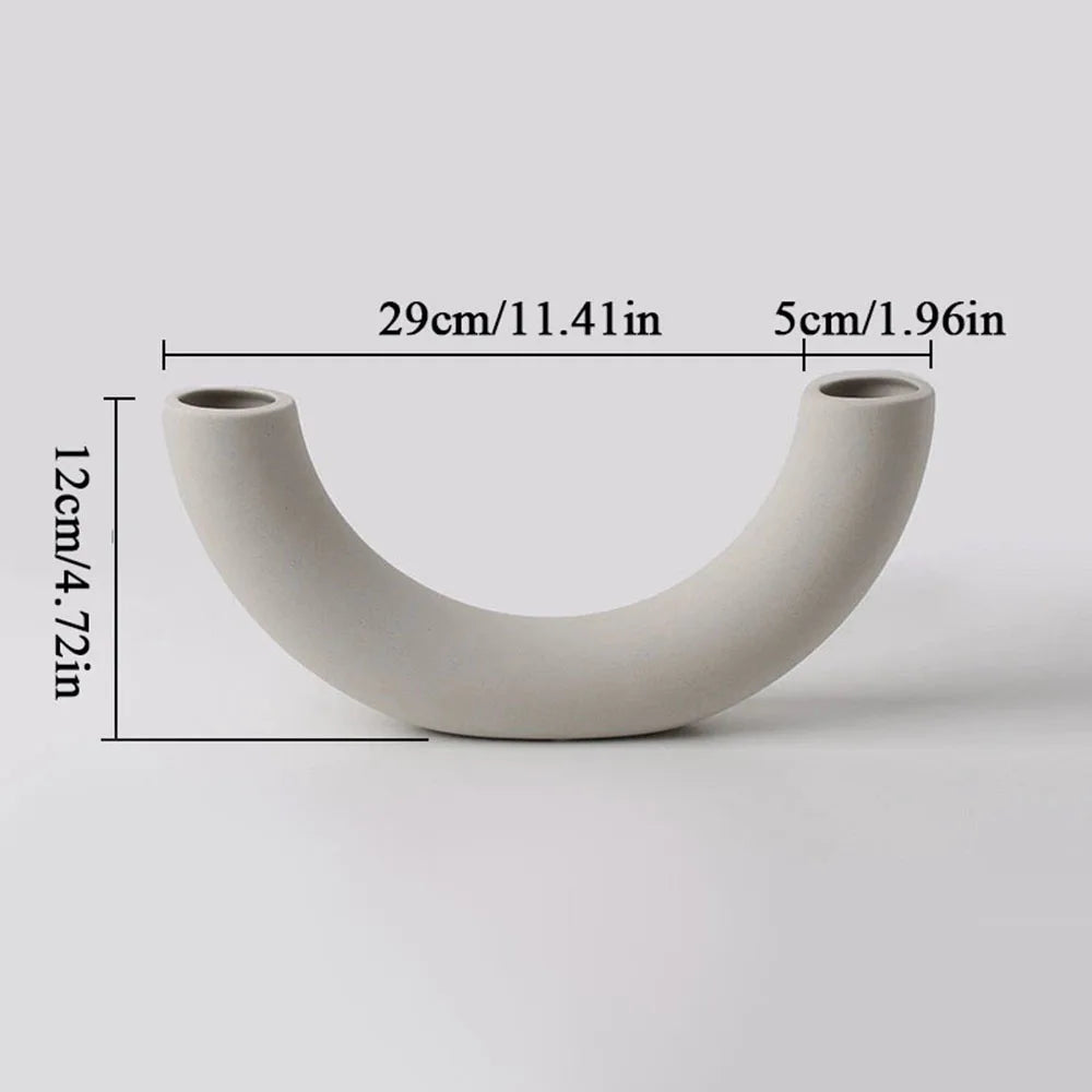 Vaso Decorativo Lua Crescente com Design 3D