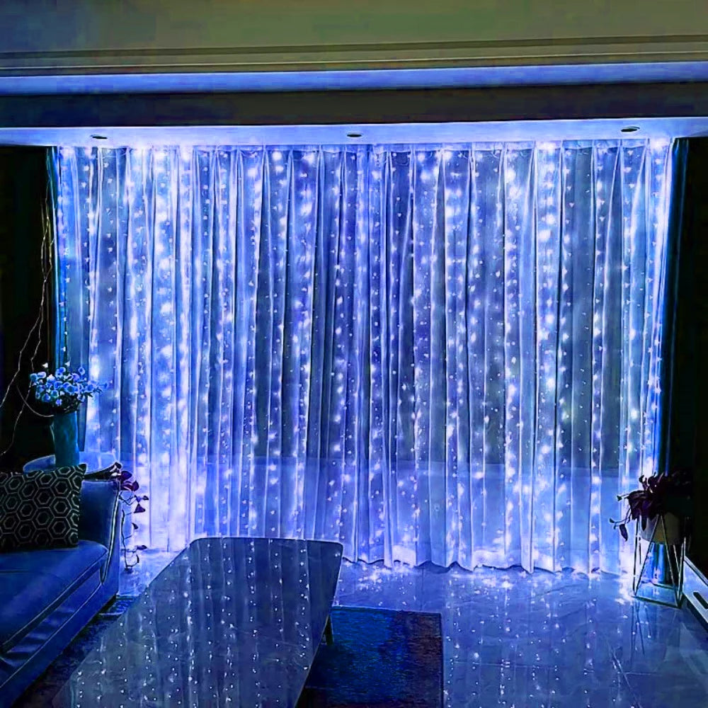 Luzes de fadas com controle remoto, 3 4 6 metros, usb, led, cortina, luzes, para natal, casa, quarto, decoração, festa festiva