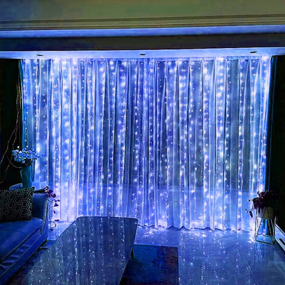 Luzes de fadas com controle remoto, 3 4 6 metros, usb, led, cortina, luzes, para natal, casa, quarto, decoração, festa festiva