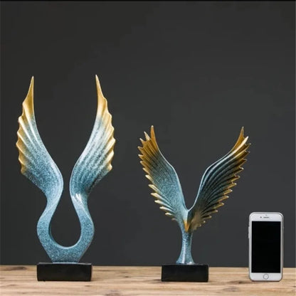 Figuras da família Águia, acessórios de decoração, ornamentos familiares, simples e modernos, artesanato criativo para escritório