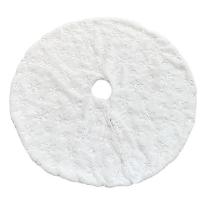 Moda árvore de natal saia tapete sob as decorações para casa floco de neve 78/90/122cm novo pé tapete 2026 decoração de natal