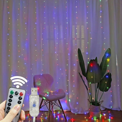 Luzes de fadas com controle remoto, 3 4 6 metros, usb, led, cortina, luzes, para natal, casa, quarto, decoração, festa festiva