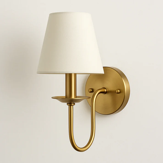 Luminária de Parede Elegância Clássica | Cobre Dourado