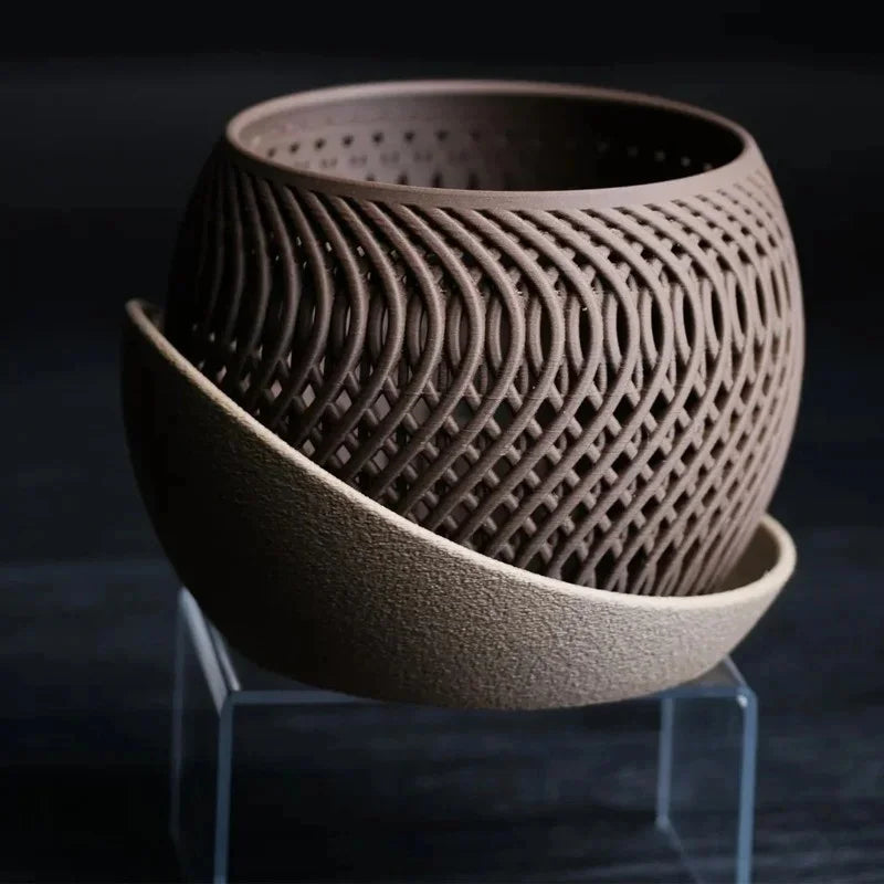 Vaso Poligonal Decorativo com Design 3D