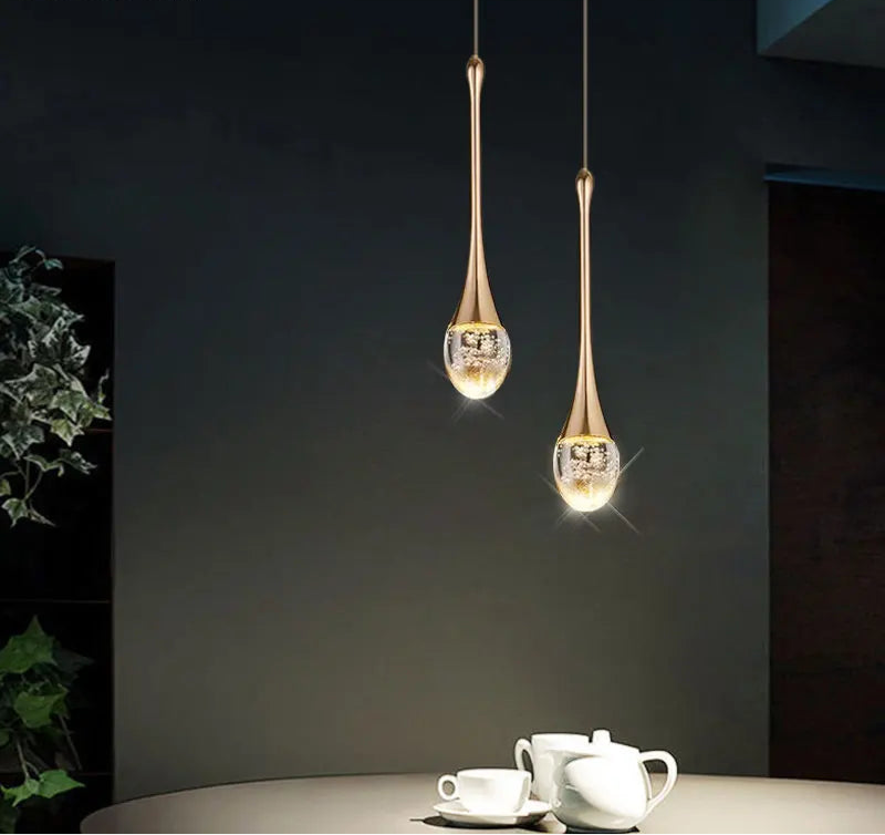 Bolha moderna luzes pingente de cristal lâmpada pendurada interior para sala jantar quarto loja bar café gota luminária decoração para casa