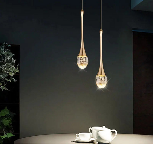Bolha moderna luzes pingente de cristal lâmpada pendurada interior para sala jantar quarto loja bar café gota luminária decoração para casa
