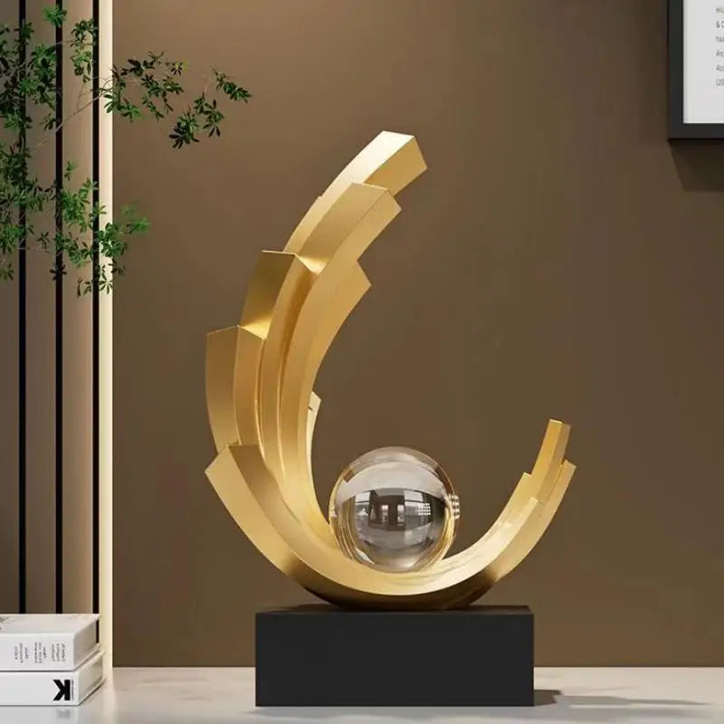 1pc estatueta colecionável, luz de luxo suave decoração casa sala estar entrada armário vinho tv gabinete decoração housewarming abertura presente