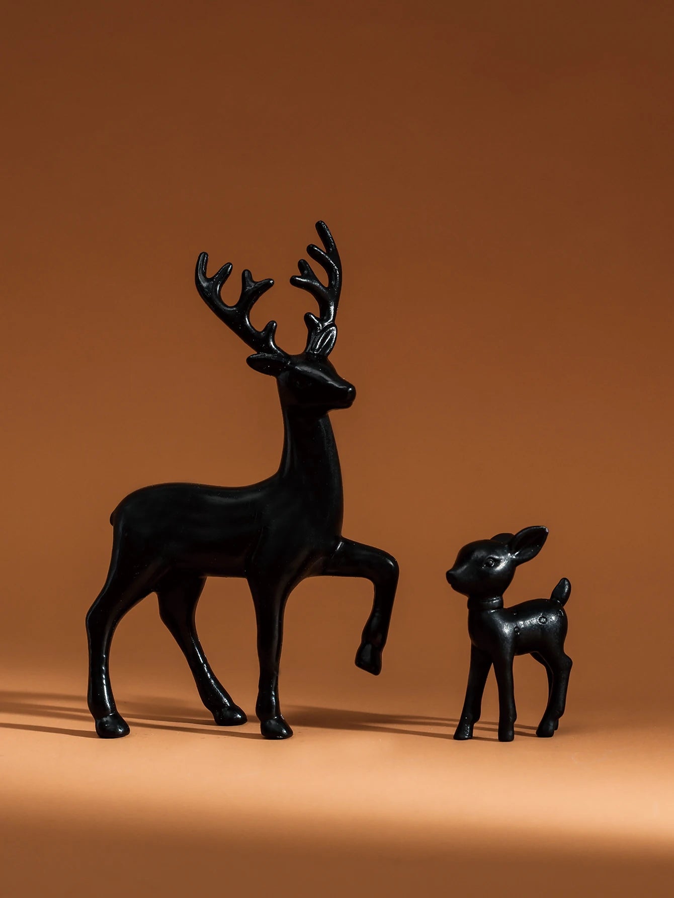 2 peças, decoração do quarto mãe veado bonito crianças decoração do quarto esculturas kawaii esculturas natal decoração para casa estatuetas fawn